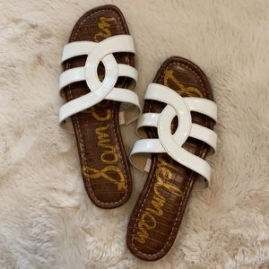 Sam Edelman white sandals